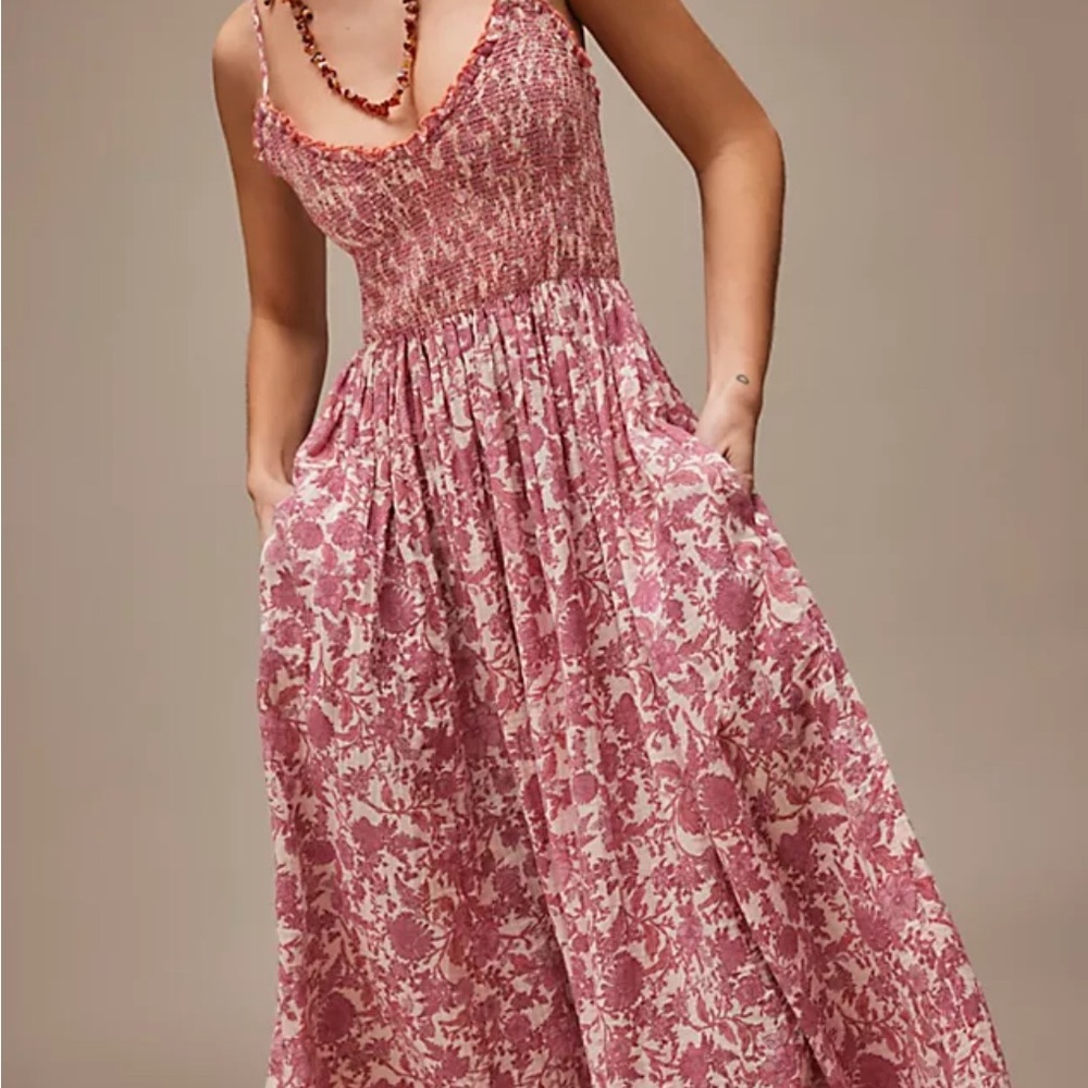 Floral Pink Maxi Dress